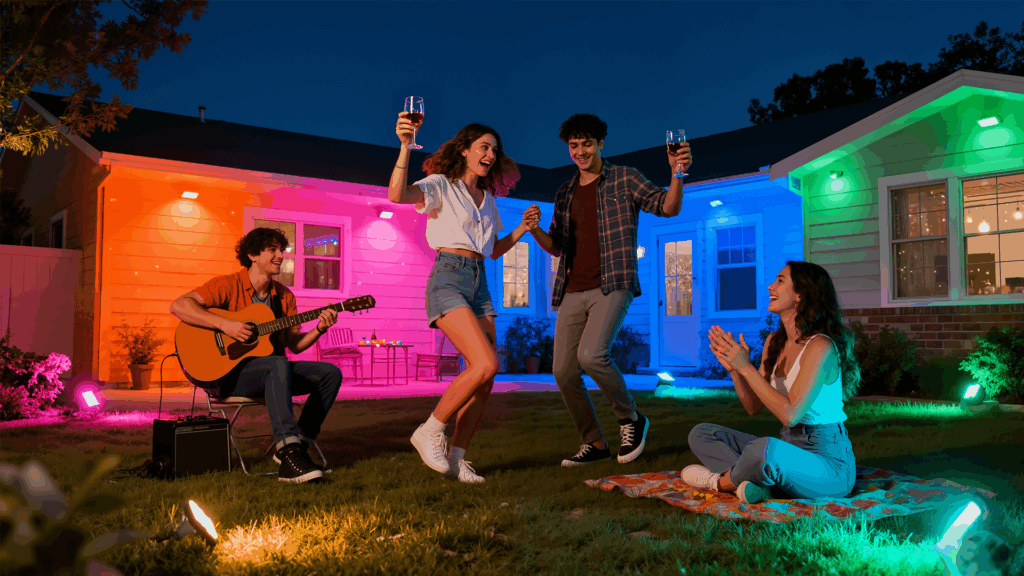 30W smart flood lights